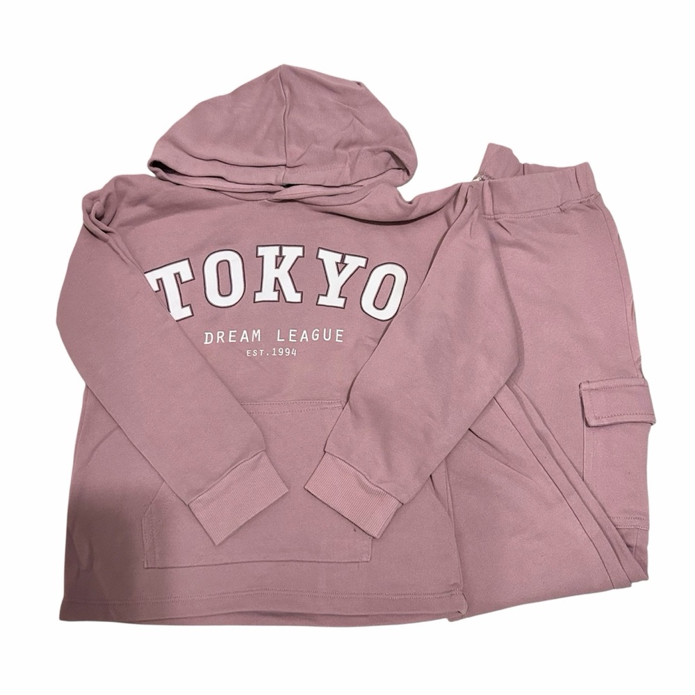 H&M Matching Set Tokyo Cargo Sweatpants with Hoodie 6-7 years